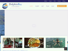 Tablet Screenshot of dolphinbayhideaway.com